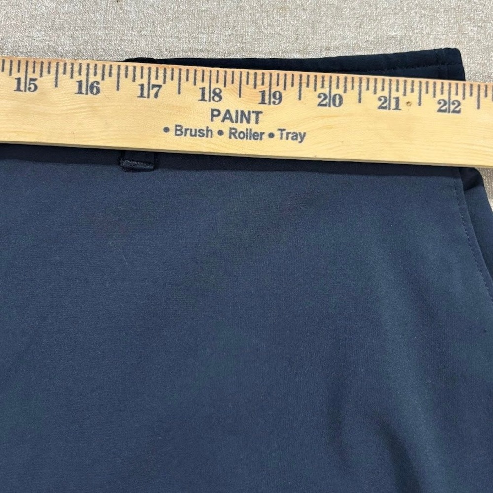 Ben Hogan Golf Shorts Mens 46 Blue Polyester Stretch Flat Front Classic Trendy - Picture 5 of 7